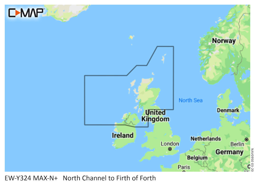 C Map Max N Local Chart North Channel To Firth Of Forth Simrad Marine Electronics